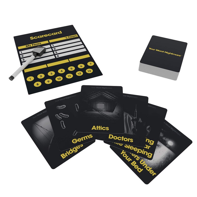 Pressman Your Worst Nightmare by Pressman - The Card Game That Makes You Face Your Fears, Black - Image 3